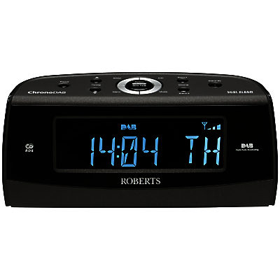 ROBERTS ChronoDAB DAB/FM Digital Clock Radio, Black ROBERTS ChronoDAB DAB/FM Digital Clock Radio, Black